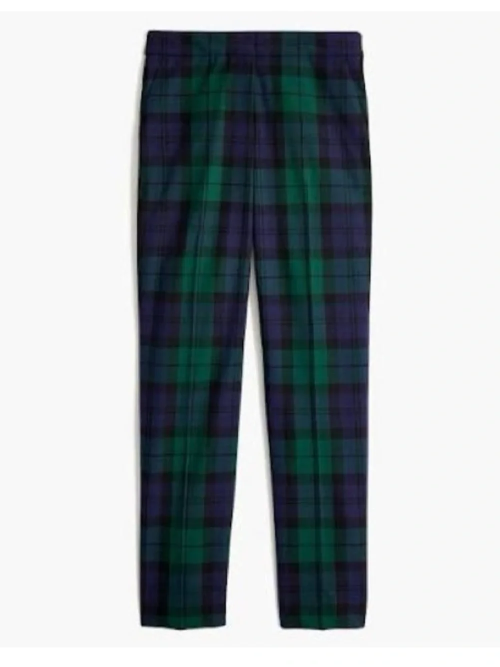JCrew Ruby Plaid Green Pant - Size 0